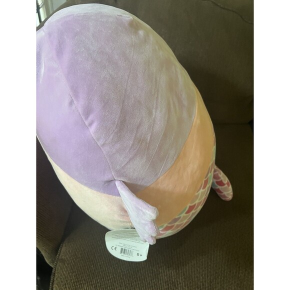 Squishmallows 16” Soft Plush Toy Pillow (Denise the Mermaid) NWT - Picture 3 of 6